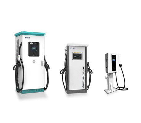 Наружная общественная станция зарядки электромобилей с интерфейсом CCS типа 2 CHAdeMO