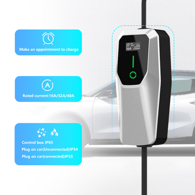 Тип 1 3,5 кВт 7 кВт 11 кВт AC уровень 1 2 Wall Box Ev зарядное устройство на улице парковки