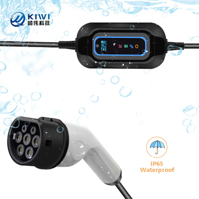 220V KIWI 3.5KW портативное зарядное устройство для электромобилей типа 2 16A J1772 для станции зарядки электромобилей
