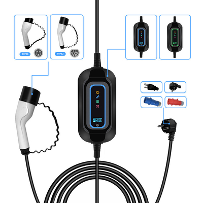 3.5KW Type 2 EV Plug IP67 Встроенное зарядное устройство для Tesla Model 3 на парковке торгового центра