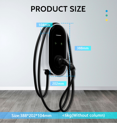 Стенные зарядные станции электромобилей 220В для ModelX 7kw Type 2 Fast Charging