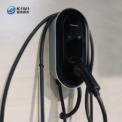 Частота сетки 50Hz±10Hz Тип 1/ Тип2 7kw EV зарядка зарядное устройство для электромобилей с ЖК-дисплеем