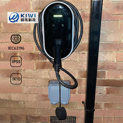GBT Socket 1 Phase AC Level 2 EV зарядная станция с выходом 7KW и мониторингом напряжения