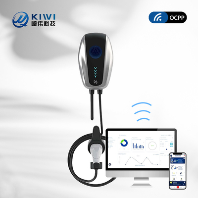 50Hz±10Hz Сетевая частота Тип 2 Электромобильная зарядная станция с Kiwi Mini Ocpp 7kw Wall Box