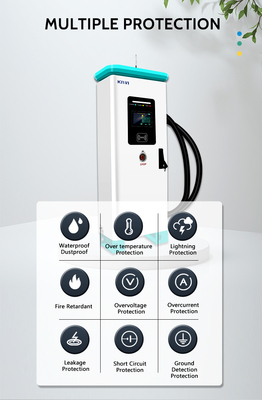 IP54 Защита 240KW KIWI DC Быстрая станция беспроводной зарядки для электромобилей Tesla