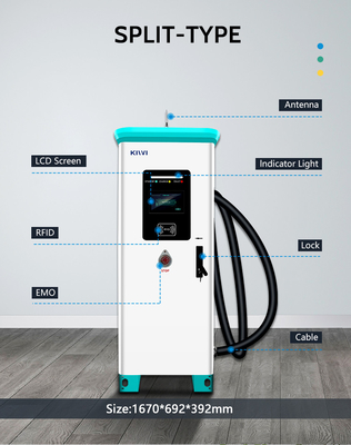 IP54 Защита 240KW KIWI DC Быстрая станция беспроводной зарядки для электромобилей Tesla