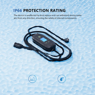 Портативное зарядное устройство для электромобилей 3,5 кВт с разъемом Type 1, выход 16A, IP67